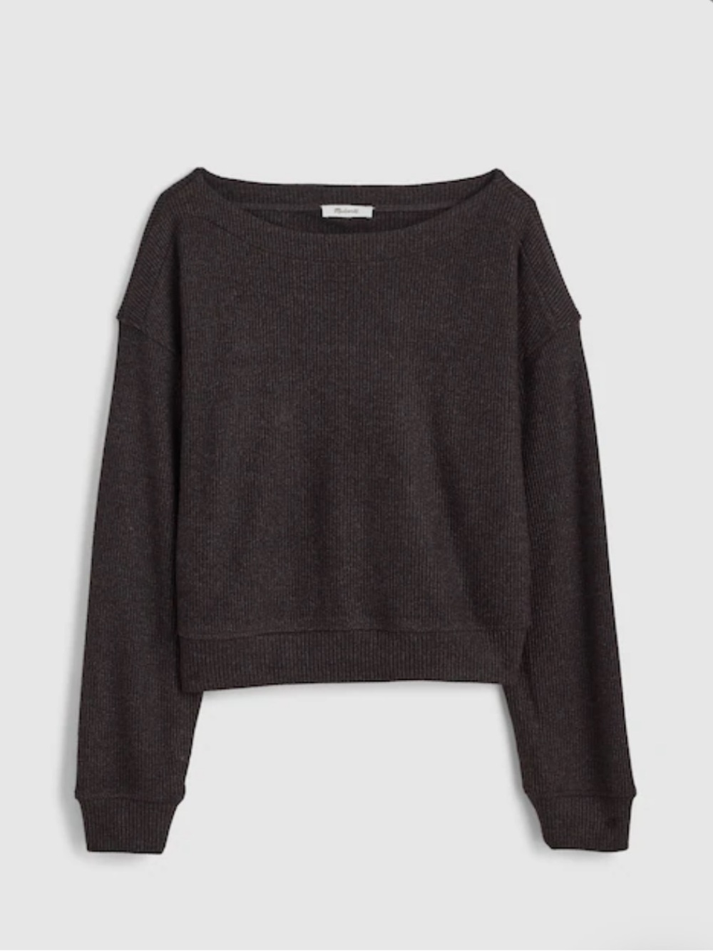 Madewell Boatneck Drop-Shoulder Top Size XXS